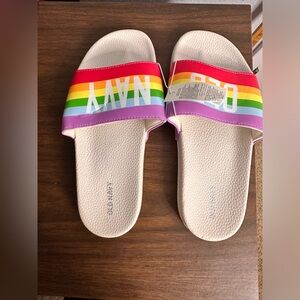 Old Navy Multicolor Slide Sandals. NWT. Women’s size 8-9